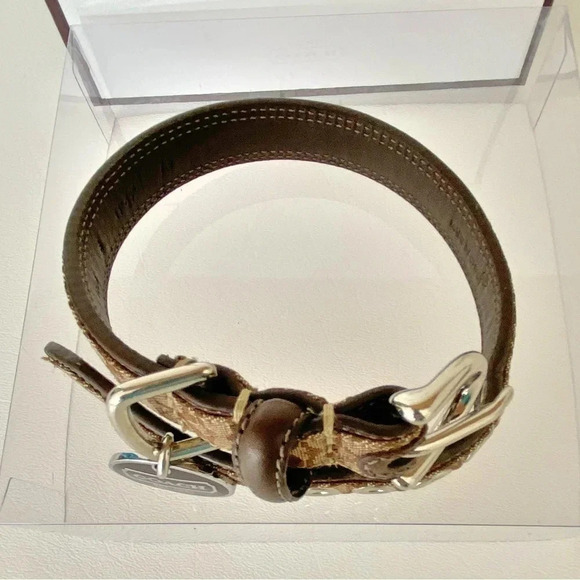 Coach Small Puppy Dog Collar & Matching Leash Set New - Picture 4 of 14